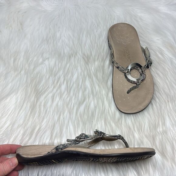 Vionic Karina Women's Snake Thong Sandals Sz 7 - Picture 2 of 7